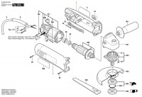 Bosch 0 603 403 804 Pws 720 Angle Grinder 230 V / Eu Spare Parts